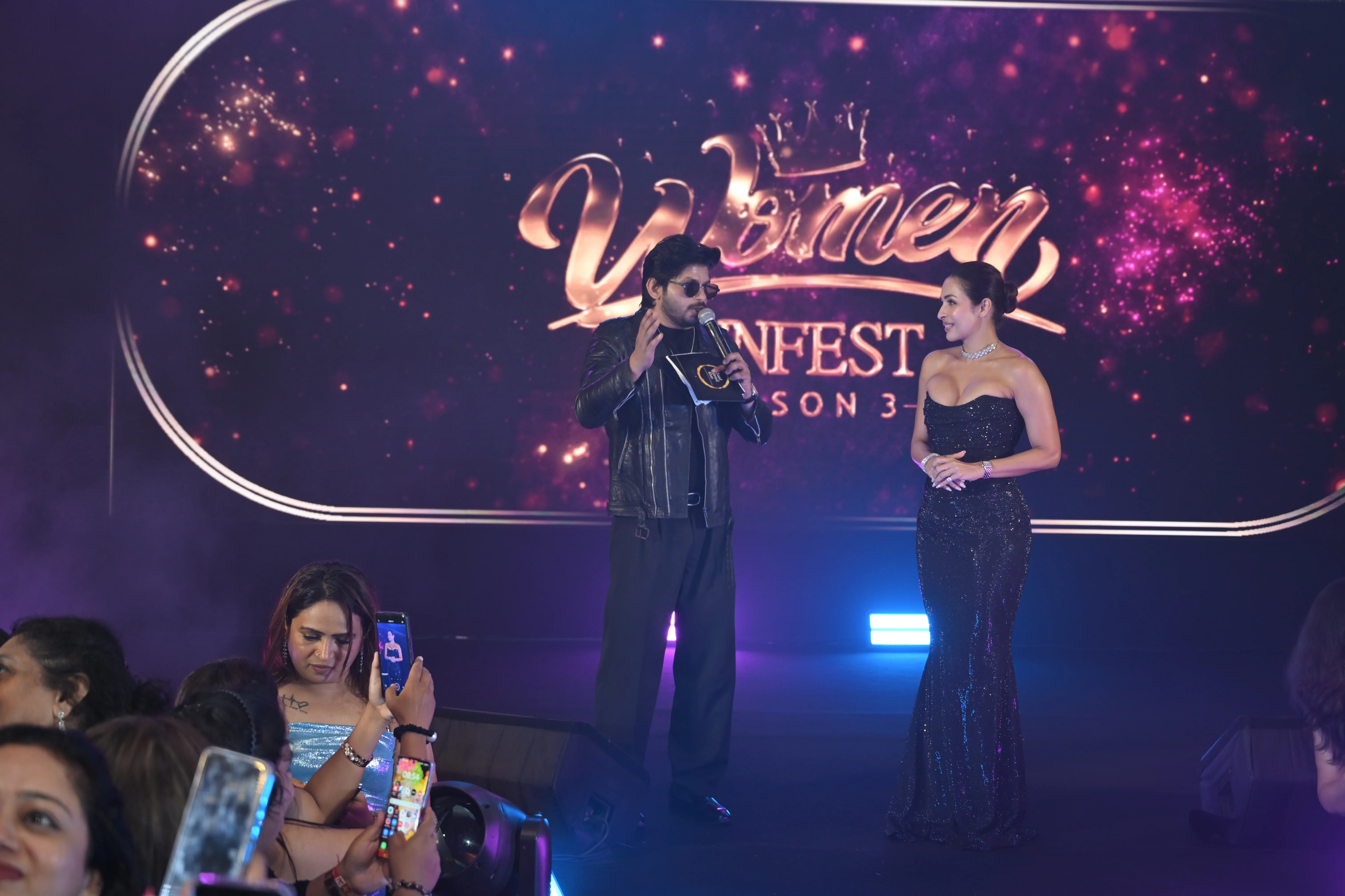 Malaika Arora on stage at Women Funfest